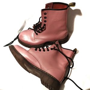 Pink Combat Boots